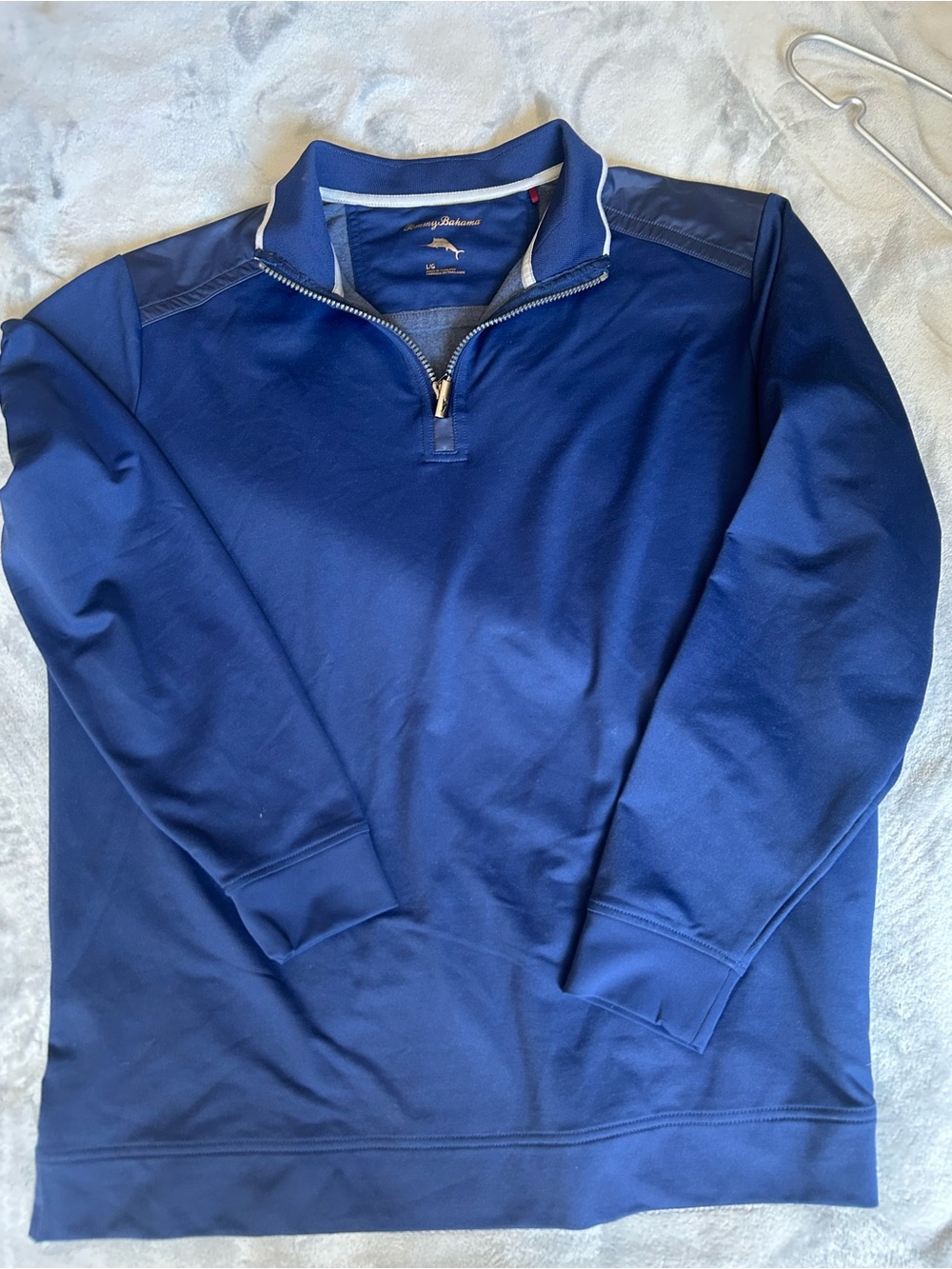 Tommy Bahama Navy Blue Quarter-Zip Pullover
